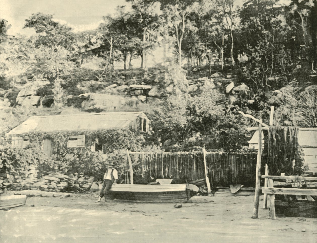 Chatka rybacka, Como., 1901. autorstwa Unbekannt