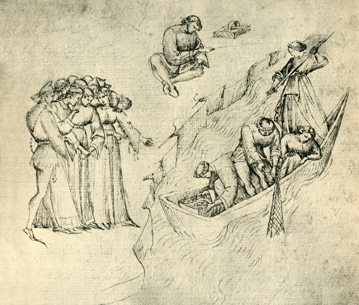 Rybacy, połowa XV wieku, 1943. autorstwa Unbekannt
