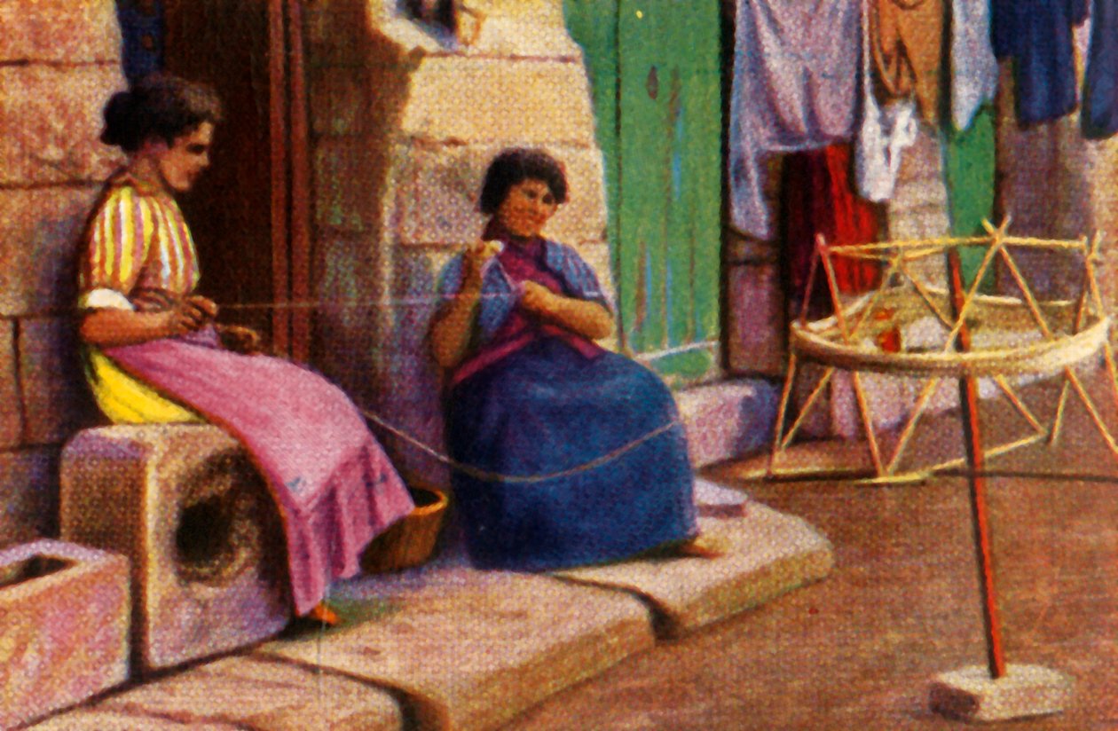 Nawijarka rybacka do siatek, Malta, ok. 1928 r. autorstwa Unbekannt