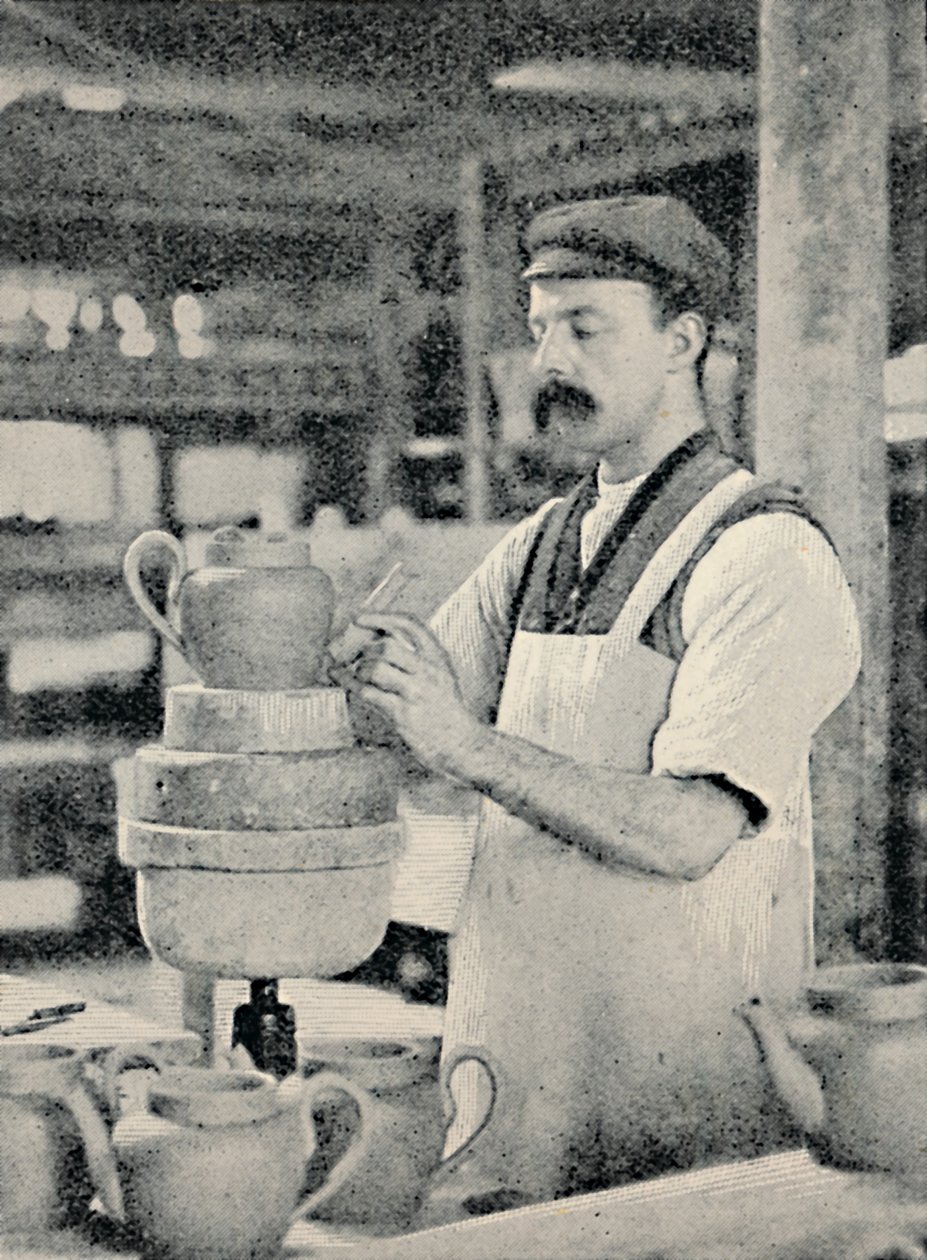 Mocowanie dziobka na czajniczku, c1917 autorstwa Unbekannt
