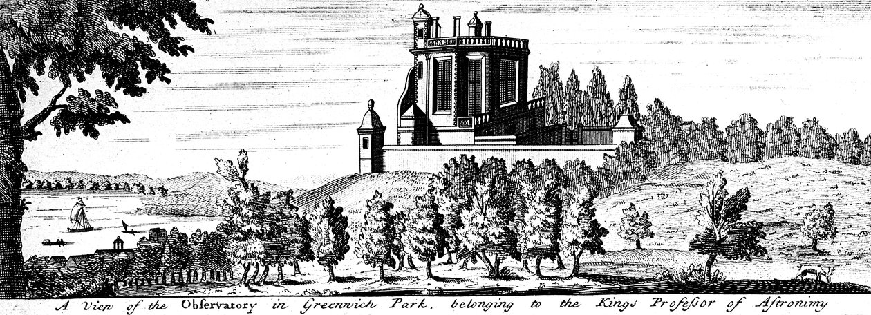 Flamsteed House w Greenwich Park, Londyn, koniec XVII wieku autorstwa Unbekannt