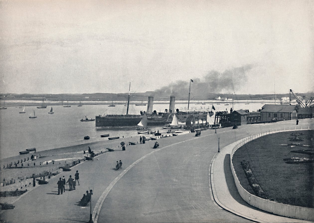 Fleetwood - Promenada: Odjazd parowca Isle of Man, 1895 autorstwa Unbekannt