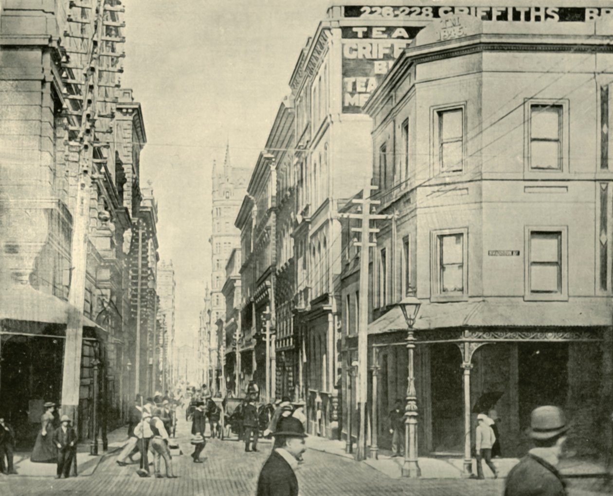 Flinders Lane, Melbourne, 1901. autorstwa Unbekannt