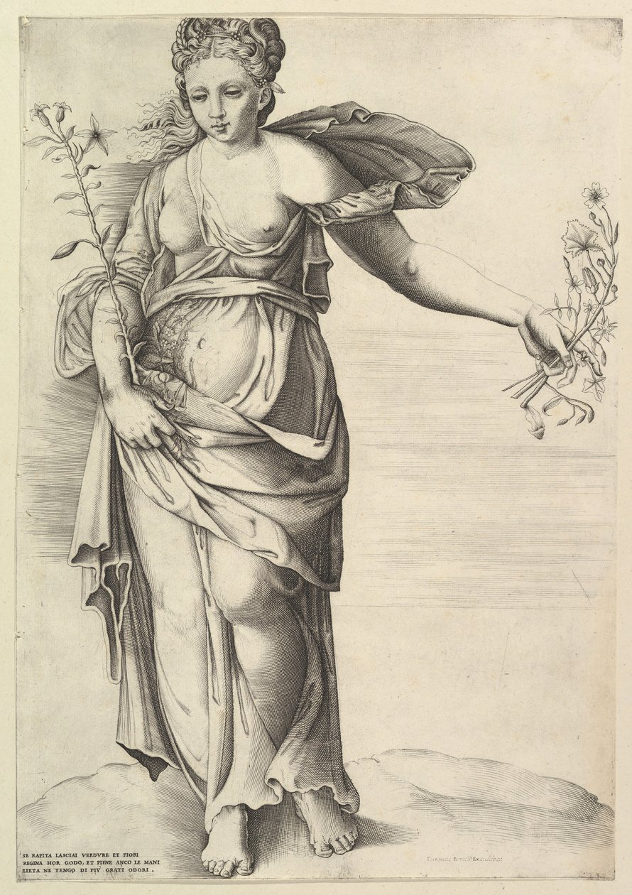Flora, ca. 1560-70. autorstwa Unbekannt