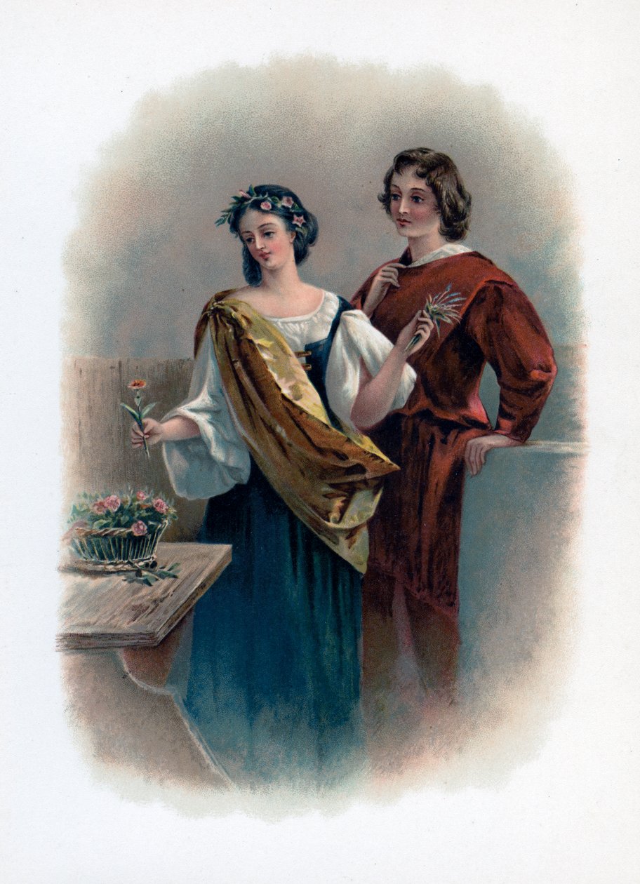 Florizel i Perdita, 1891 autorstwa Unbekannt