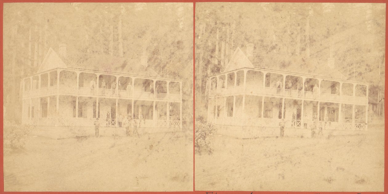 Flume House, góry Santa Cruz, lata 60. XIX wieku. autorstwa Unbekannt