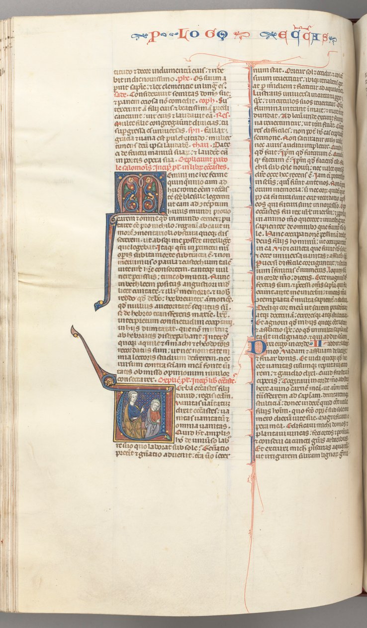 Fol. 247v, Eklezjastes, historyczny inicjał V, Nauczanie Salomona, c. 1275-1300. autorstwa Unbekannt
