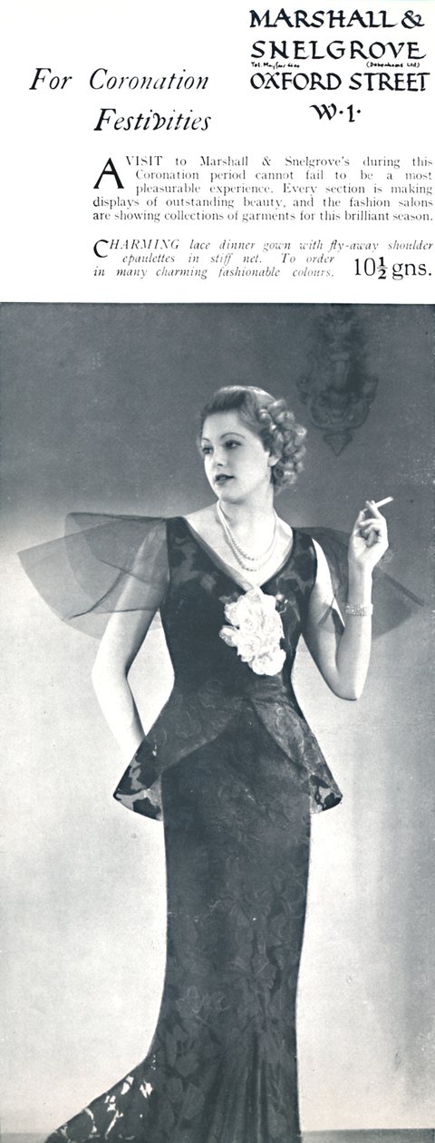 Na uroczystości koronacyjne — Marshall i Snelgrove, 1937 autorstwa Unbekannt