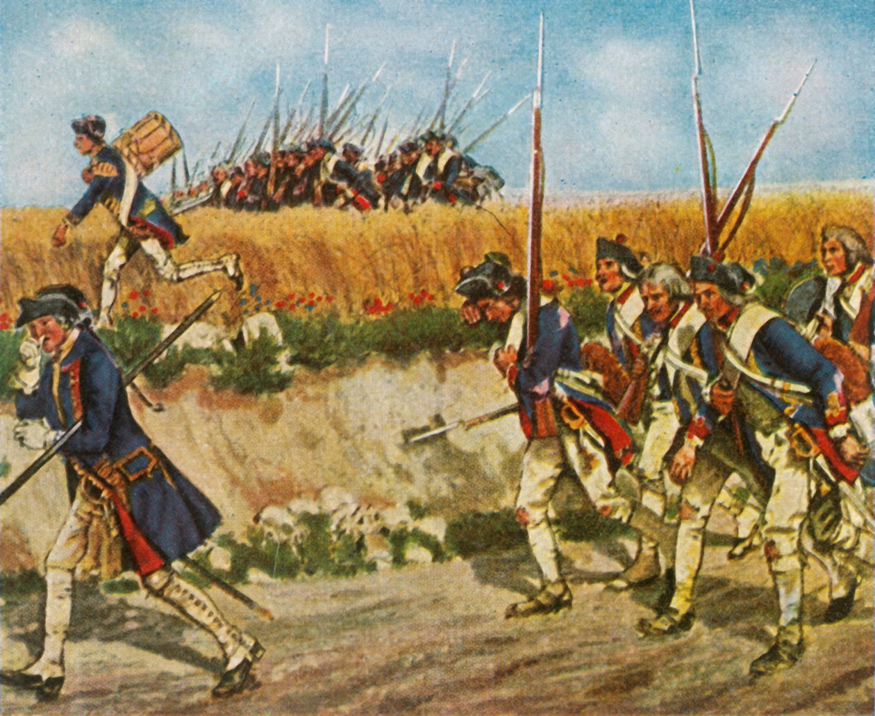 Przymusowy marsz wojsk Fryderyka z Mähren do Küstrin, 1758, 1936. autorstwa Unbekannt