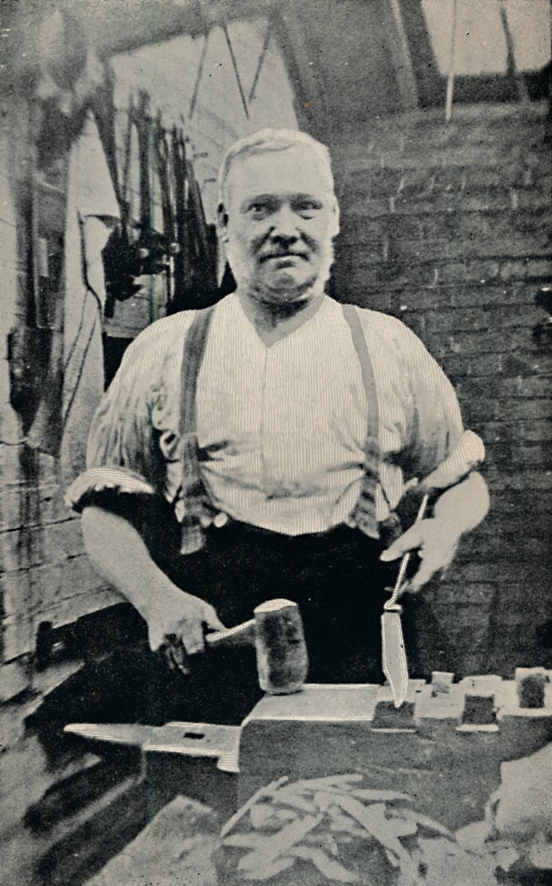 Kucie ostrza, c1917 autorstwa Unbekannt