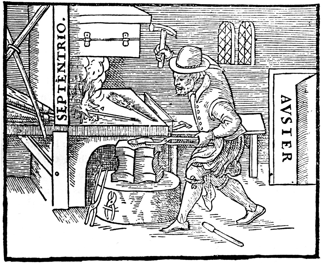Kucie magnesu, 1600 autorstwa Unbekannt