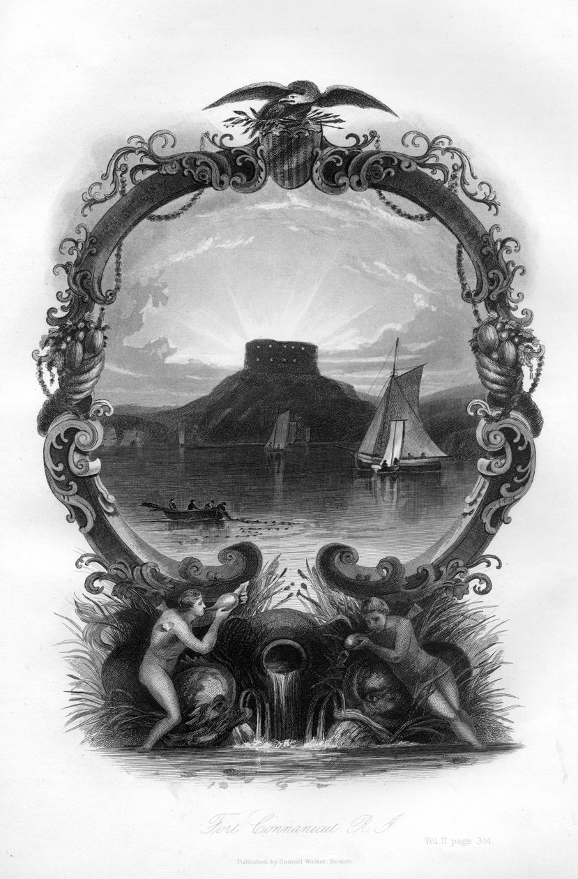 Fort Connanicut, Rhode Island, 1855 autorstwa Unbekannt