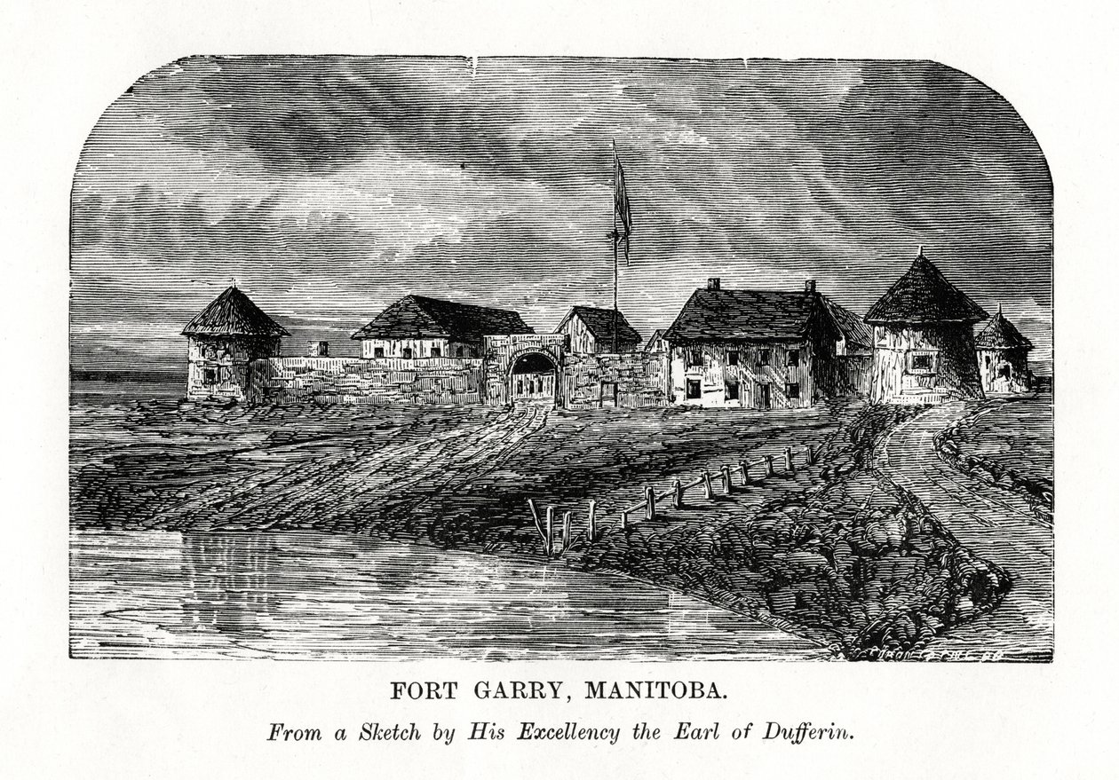 Fort Garry, Manitoba, Kanada, koniec XIX wieku autorstwa Unbekannt