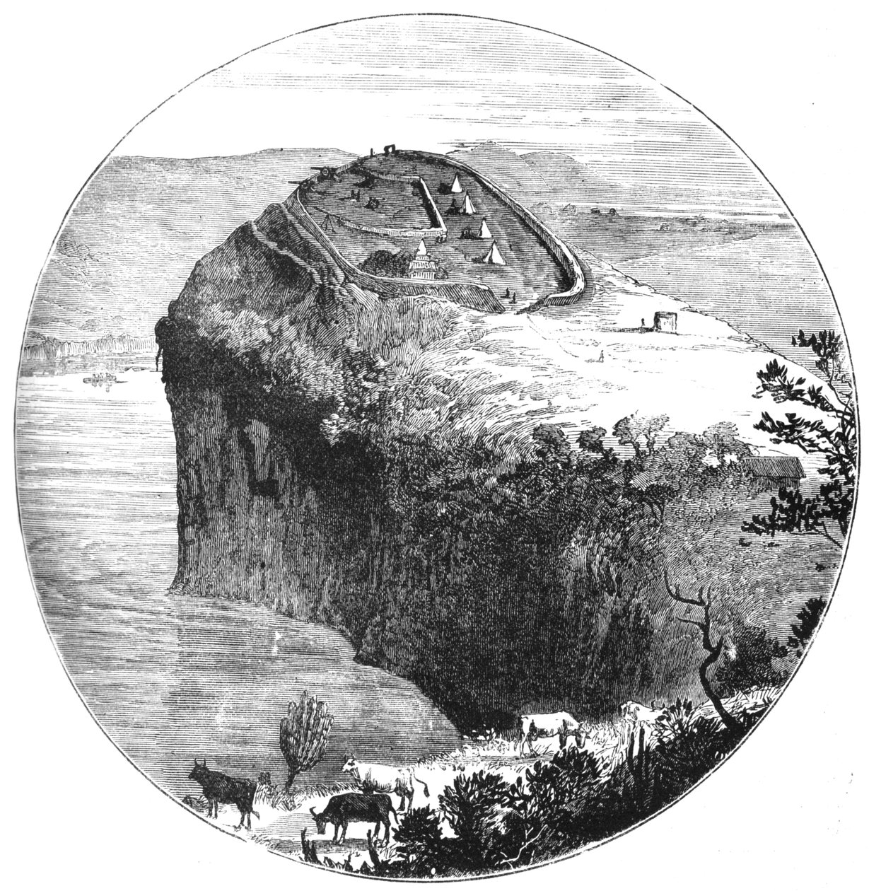 Fort Pearson, nad dolną Tugelą, ok. 1880 r. autorstwa Unbekannt