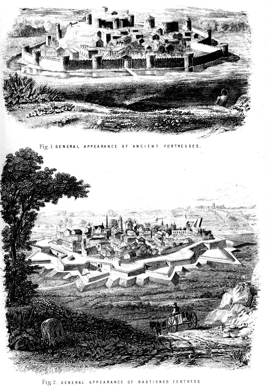 Fortyfikacje, ok. 1880 autorstwa Unbekannt