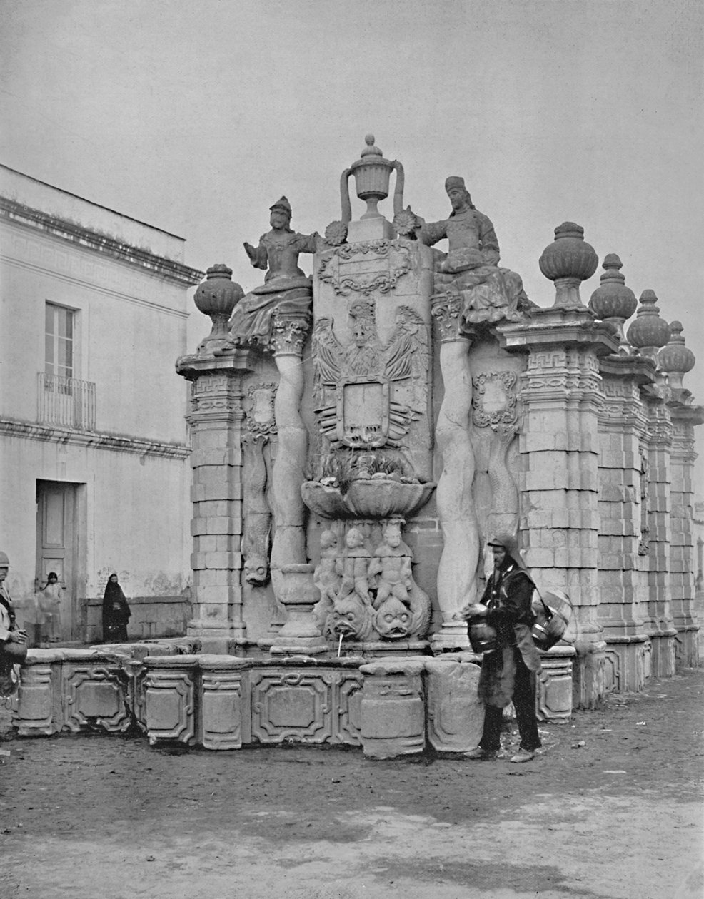 Fontanna spadających wód, miasto Meksyk, ok. 1897 r. autorstwa Unbekannt