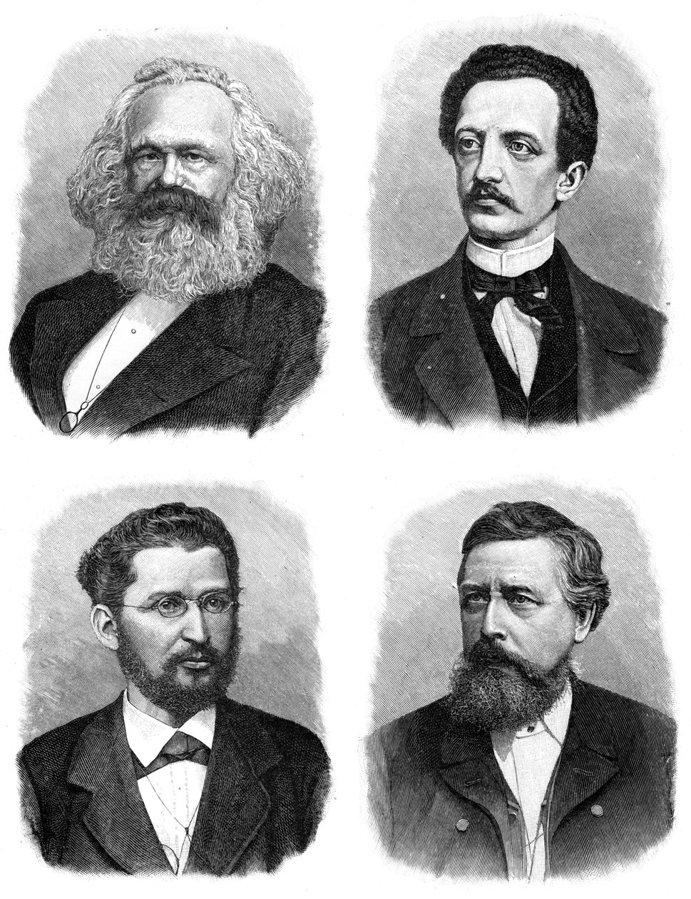Czterech socjalistów niemieckich, 1903 autorstwa Unbekannt