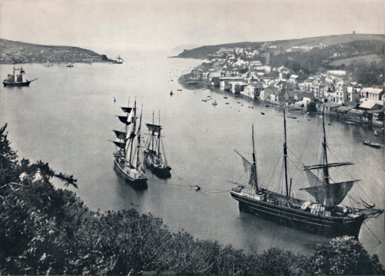 Fowey - Wejście do portu, 1895 autorstwa Unbekannt