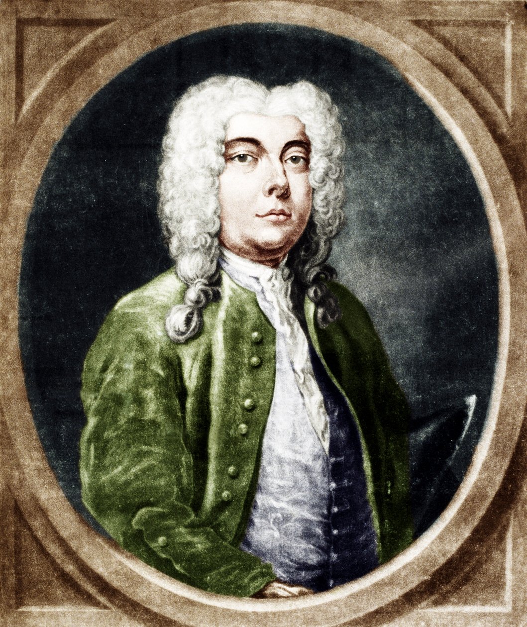 Francesco Bernardi SENESINO - grawerowanie. Włoski męski mezzosopran kastrat. 1680-1750. śpiewał w towarzystwie Haendla. Stworzył wiele ról w operach Haendla. Wykastrowany. autorstwa Unbekannt