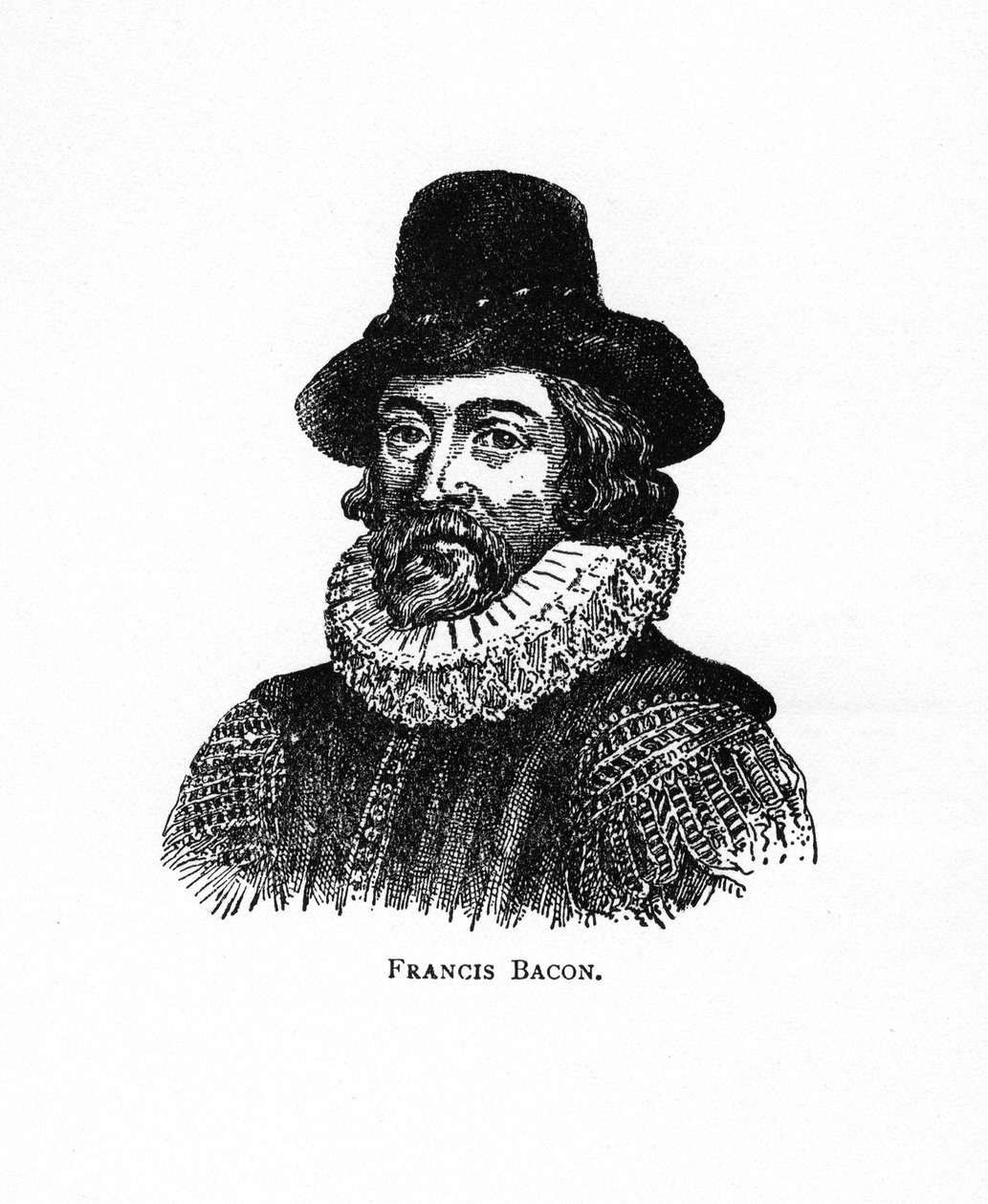 Francis Bacon, 1. wicehrabia St Albans, angielski filozof, naukowiec i mąż stanu, XX wiek autorstwa Unbekannt