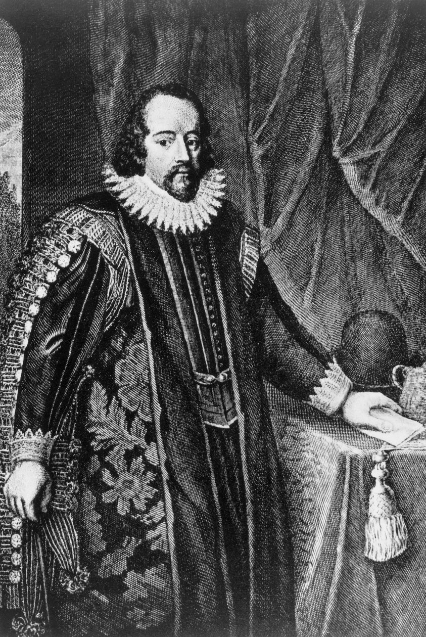 Francis Bacon, brytyjski mąż stanu i eseista, koniec XVI-początek XVII wieku autorstwa Unbekannt