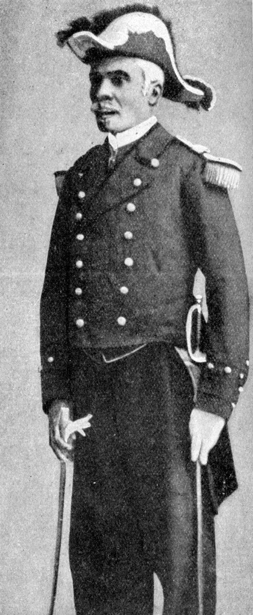 François C. Antoine Simon, prezydent Haiti, przebrany za admirała, 1922 autorstwa Unbekannt