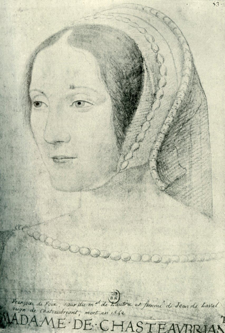 Françoise de Foix, hrabina Châteaubriant, początek XVI wieku, 1907. autorstwa Unbekannt