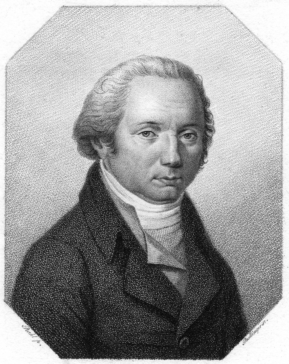 Franz Joseph Gall, niemiecki lekarz i założyciel frenologii, c1790 autorstwa Unbekannt