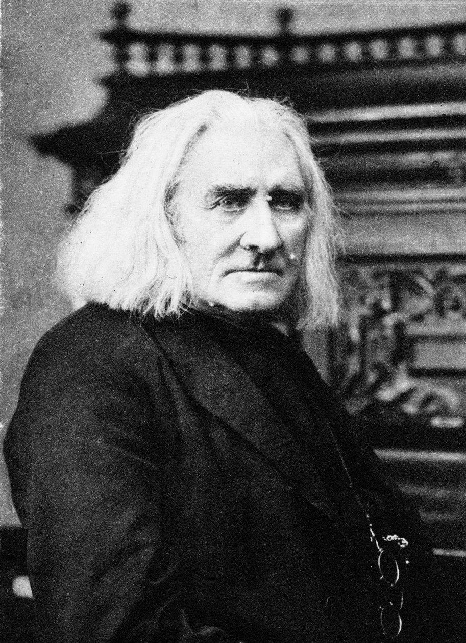 Franciszek Liszt, węgierski pianista i kompozytor, koniec XIX wieku autorstwa Unbekannt