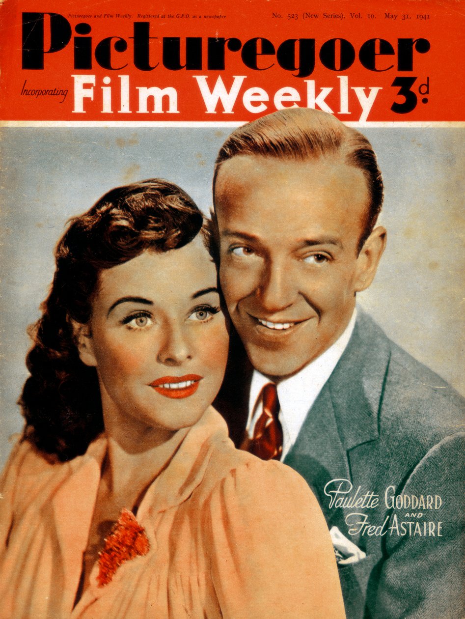 Fred Astaire 1899-1987 i Paulette Goddard 1910-1990, aktorzy, 1941 autorstwa Unbekannt