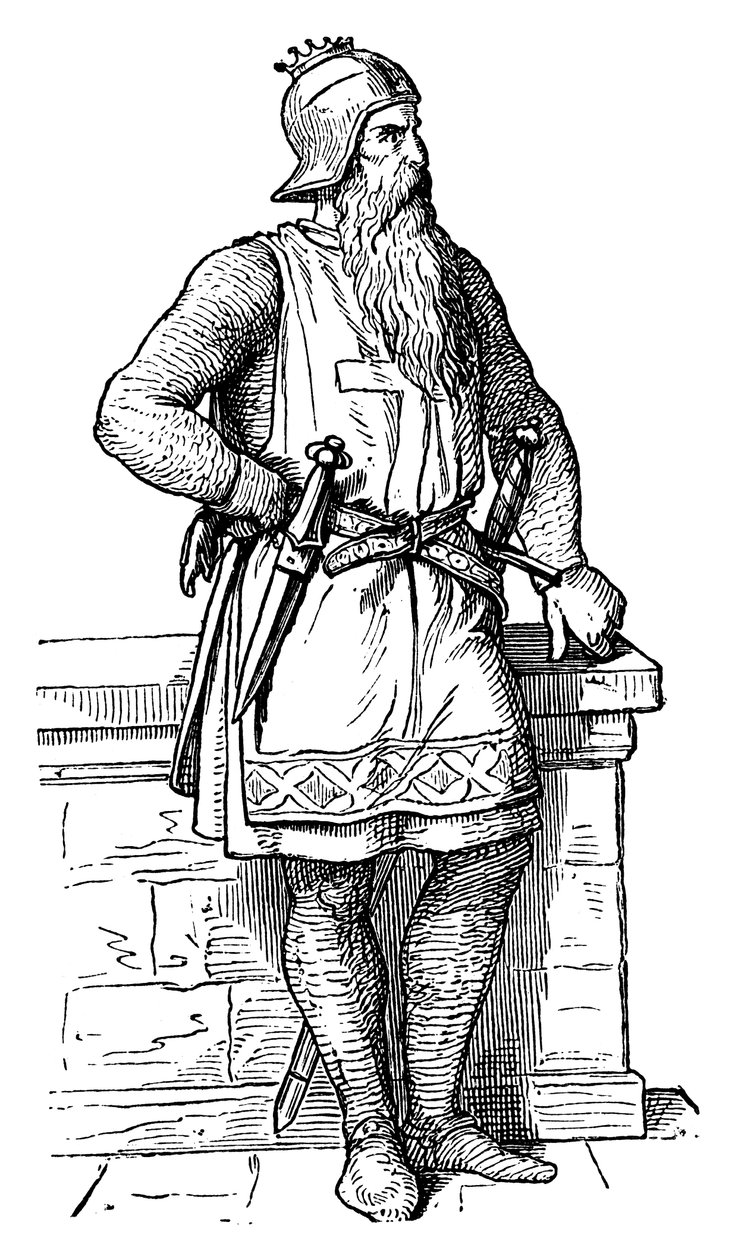 Fryderyk I, Barbarossa Rudobrody c1123-1190, cesarz rzymski, XIX w. autorstwa Unbekannt