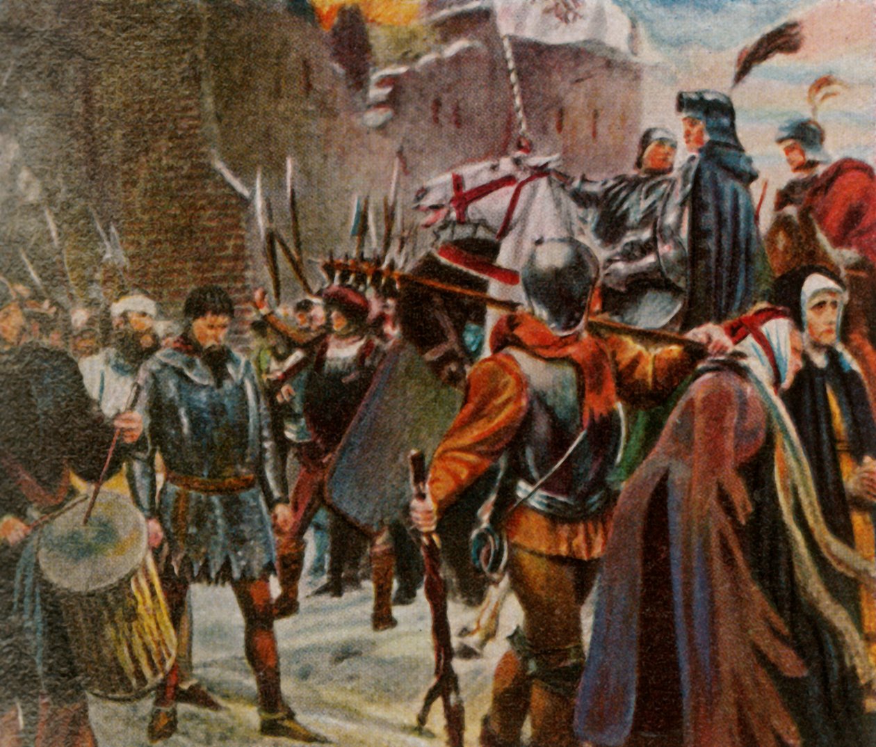 Fryderyk I, margrabia brandenburski, sprowadza Quitzowów, 1414, 1936. autorstwa Unbekannt