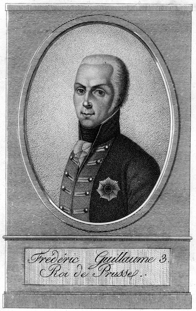 Fryderyk Wilhelm III, król pruski, XIX w. autorstwa Unbekannt