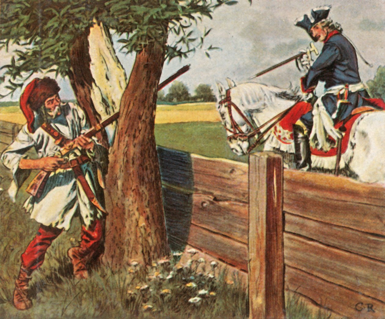 Fryderyk Wielki unika niebezpieczeństwa dzięki szybkiemu myśleniu, 1758, 1936. autorstwa Unbekannt