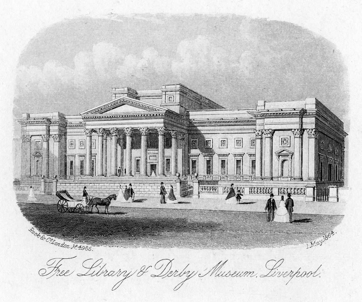 Wolna Biblioteka i Muzeum Derby, Liverpool, 1 maja 1864 r. autorstwa Unbekannt