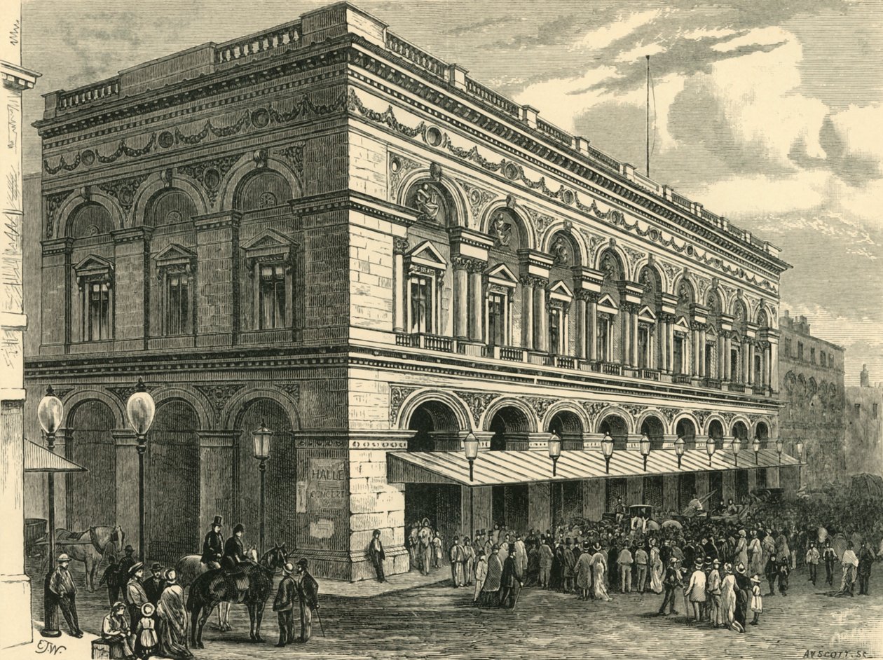 Hala Wolnego Handlu, Manchester, 1898. autorstwa Unbekannt
