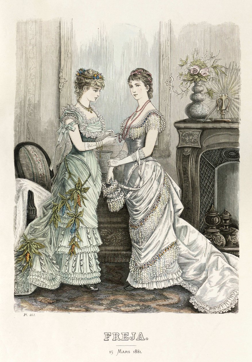 Freja- ilustrowany skandynawski magazyn mody 1881, ilustracja nr 6 autorstwa Unbekannt