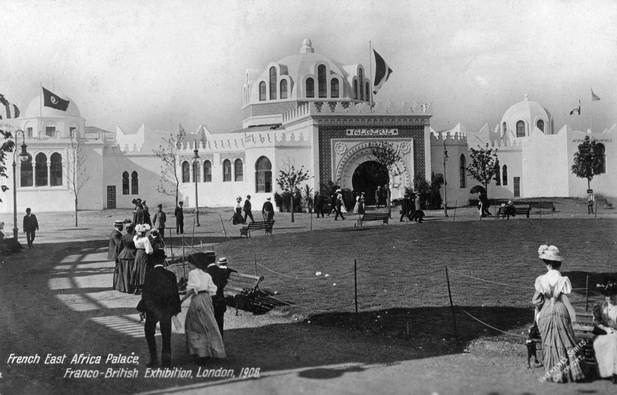 Francuski Pałac Wschodnioafrykański, Wystawa francusko-brytyjska, Londyn, 1908 autorstwa Unbekannt