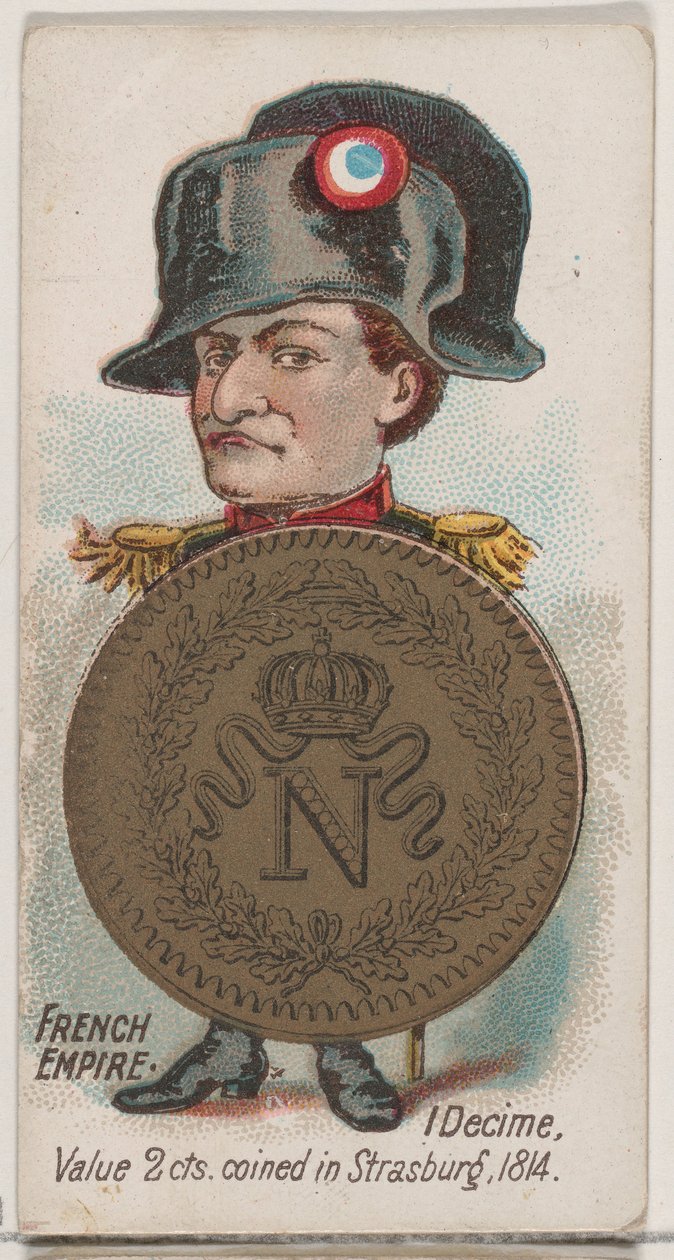 Cesarstwo Francuskie, 1 Decime, z serii Monety Wszystkich Narodów N72, wariacja 1 dla Duke..., 1889. autorstwa Unbekannt