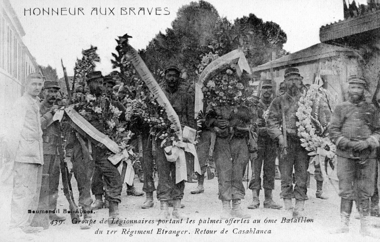 Francuska Legia Cudzoziemska ku czci odważnych, Algieria, 1910 autorstwa Unbekannt