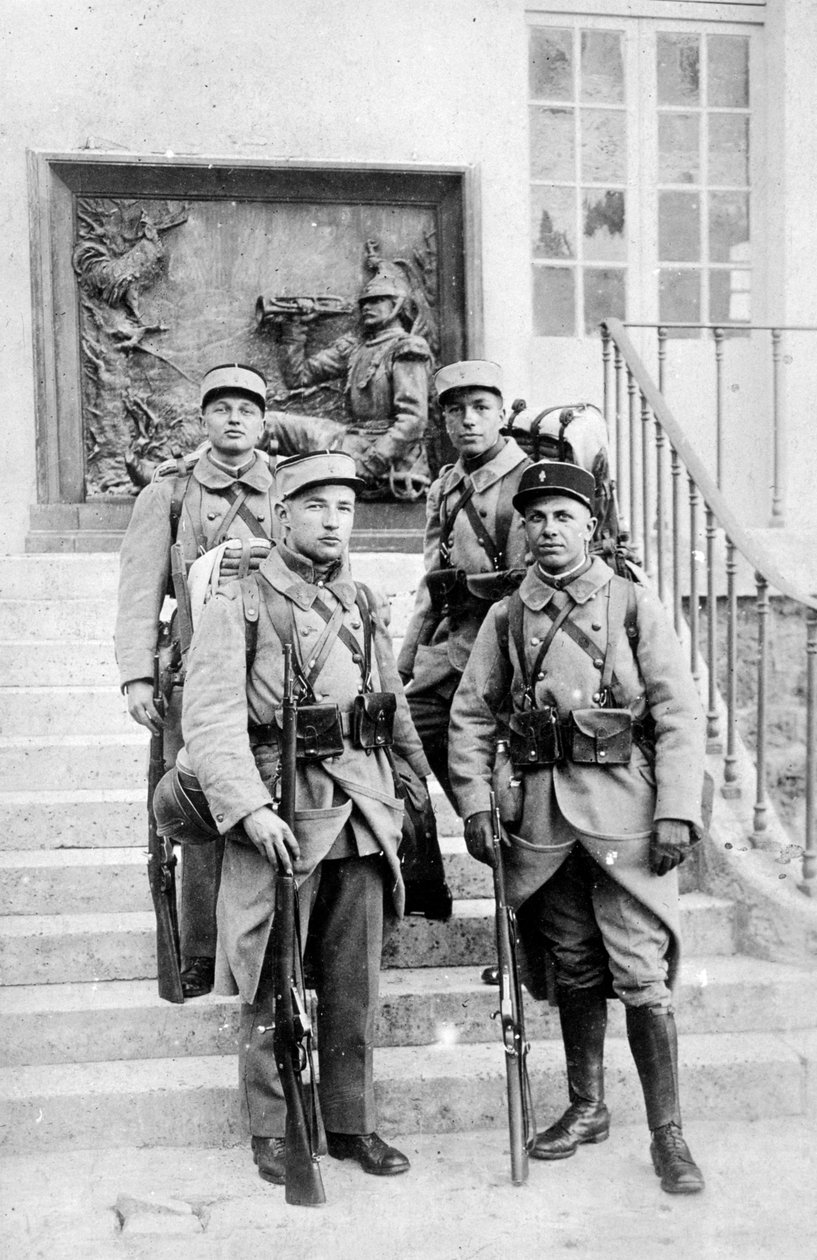 Francuscy legioniści cudzoziemscy, Algieria, ok. 1910 r. autorstwa Unbekannt