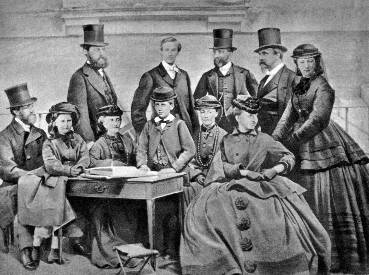 Francuska rodzina cesarska, 1866 autorstwa Unbekannt