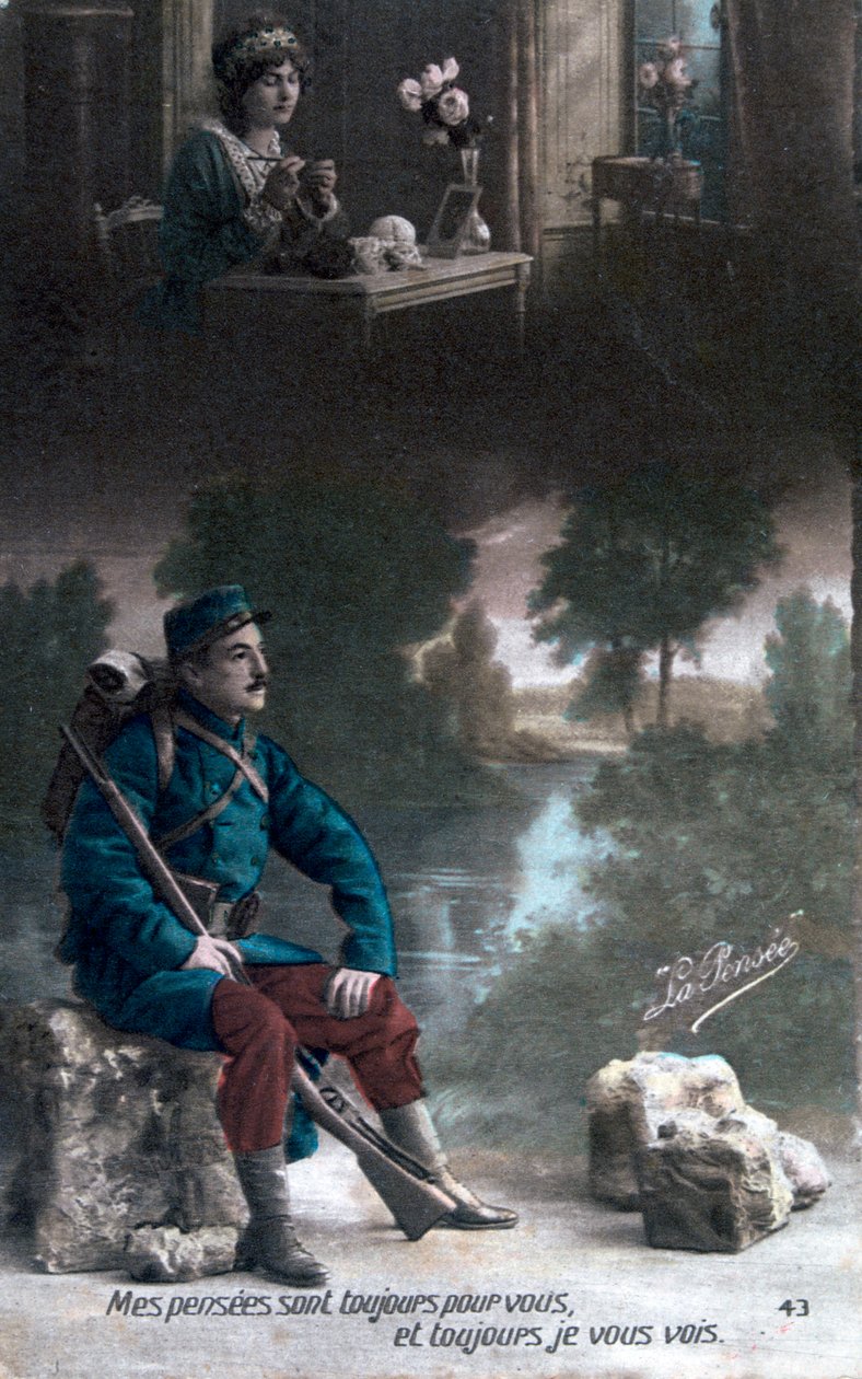 Pocztówka francuska z I wojny światowej, 1914-1918 autorstwa Unbekannt