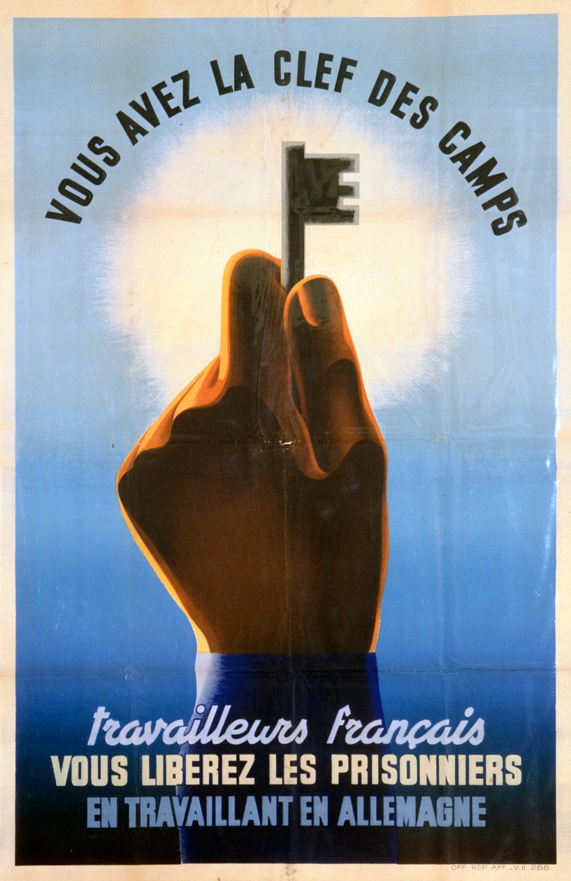 Francuscy robotnicy, macie klucz do obozów, 1940-1944 autorstwa Unbekannt