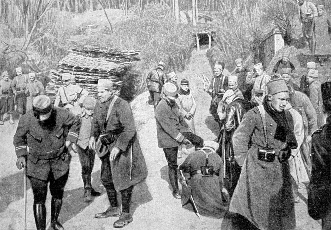 Francuscy żołnierze kolonialni w Pikardii, Francja, I wojna światowa, 1915 autorstwa Unbekannt