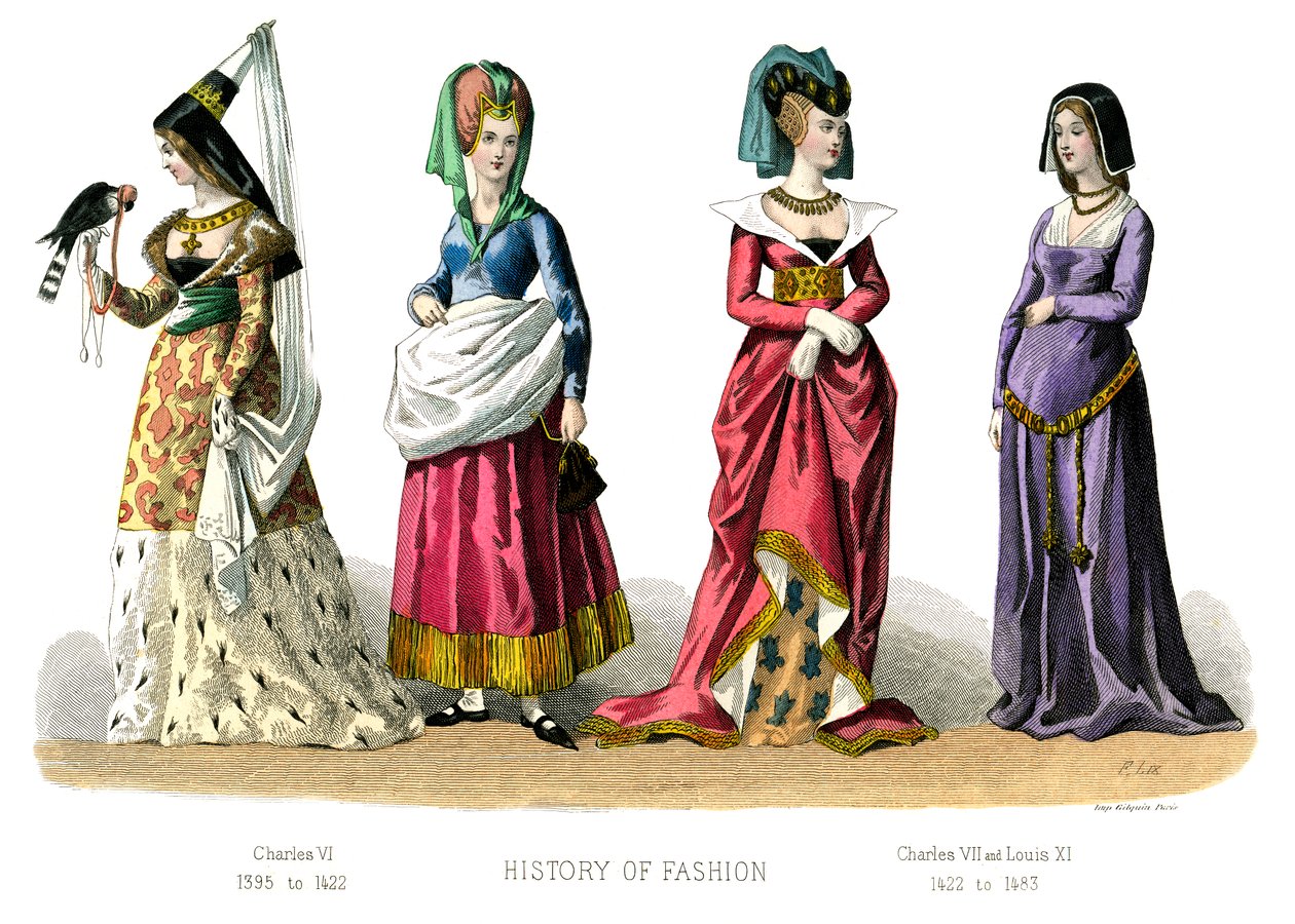 Strój francuski: Karol VI, Karol VII, Ludwik XI, 1882 r. autorstwa Unbekannt