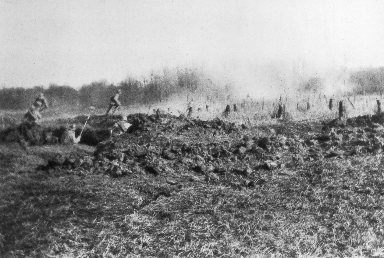 Francuski kontratak między Sommą a rzeką Oise, Pikardia, Francja, 1918 autorstwa Unbekannt