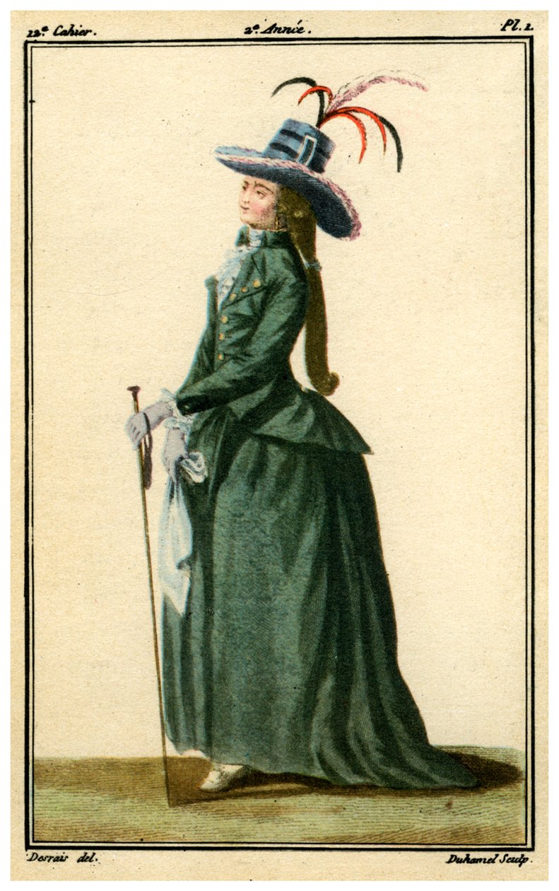 Moda francuska z XVIII wieku, 1786-1789 1938 autorstwa Unbekannt