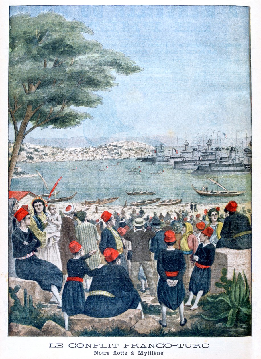 Flota francuska w Mytilene Lesbos, 1901 autorstwa Unbekannt