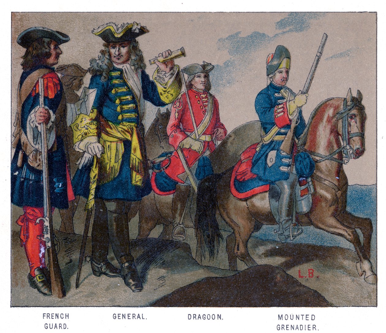 Francuska suknia wojskowa, 1704 autorstwa Unbekannt